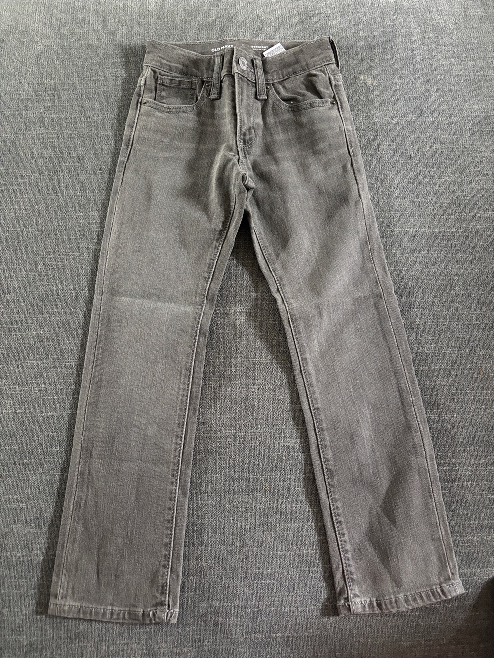 Old Navy Kids Gray Straight-Leg Jeans